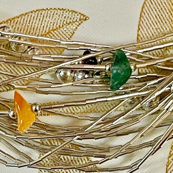 Carolyn Pollack Lapis Bracelet - Etsy Vtg Carolyn Pollack Sterling Pearl Liquid Silver Southwest MultiStrand Bracelet
